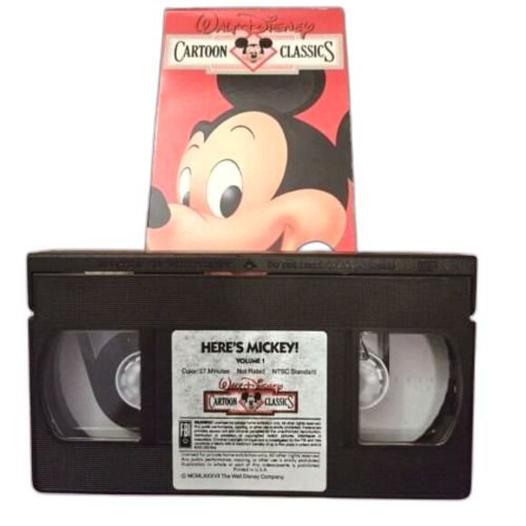 Walt Disney Cartoon Classics Vol. 1: Here’s Mickey VHS (1987) - Picture 3 of 3